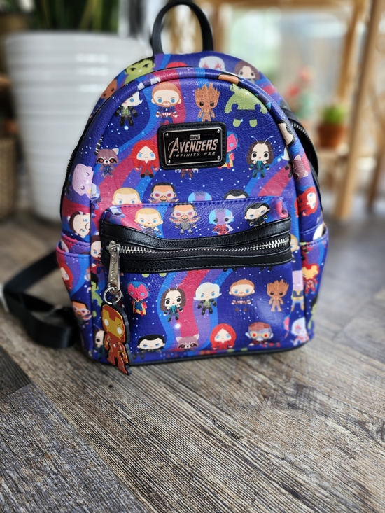 Loungefly Other - Avengers Kids' Mini Backpack - Purple Galaxy Print